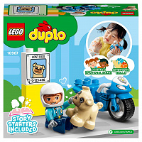 Конструктор LEGO DUPLO 10967: Полицейский мотоцикл - фото 20624