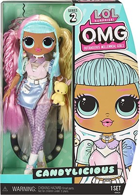 Кукла L. O. L. Surprise! O. M. G. Candylicious Fashion doll ЛОЛ сюрприз ОМГ Кендилишис, 25 см. 586111 - фото 21037
