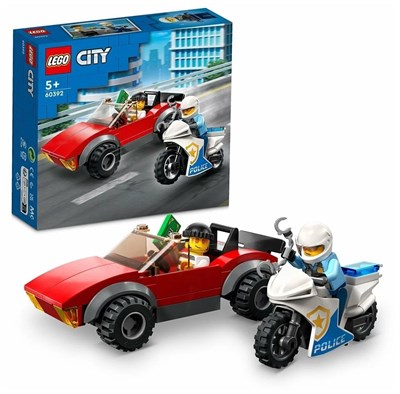 Конструктор LEGO City 60392 Police Bike Car Chase - фото 21561