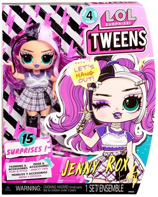 Кукла L. O. L. SURPRISE! Tweens Fashion Doll Jenny Rox 4 series, ЛОЛ сюрприз твинс фэшион долл- дженни рокс, 16,5 см. 588719 - фото 21781