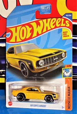 Машинка Hot Wheels (Хот Вилс)193/250 69 Copo Camaro, HCX82-R521 - фото 21960