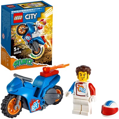 Конструктор LEGO City Stuntz 60298 Реактивный трюковый мотоцикл, 14 дет. - фото 22707