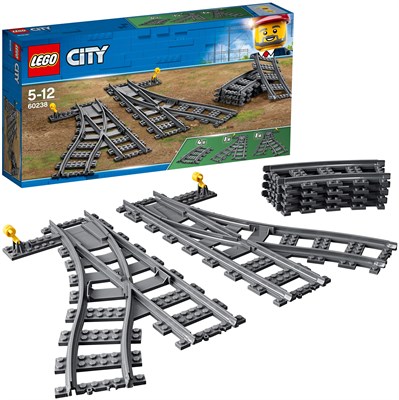 Детали LEGO City Trains 60238 Железнодорожные стрелки, 8 дет. - фото 23148