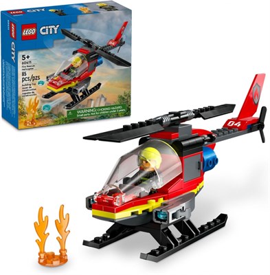 Конструктор LEGO® City 60411 Вертолет пожарно-спасательной службы - фото 24557
