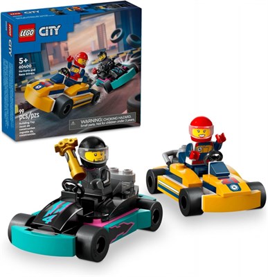 Конструктор LEGO® City 60400 Картинг и гонщики - фото 24591
