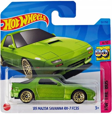 Машинка Hot Wheels 5785 (HW: The 80s) 89 Mazda Savanna RX-7 FC3S, hkg81-m521 - фото 24777