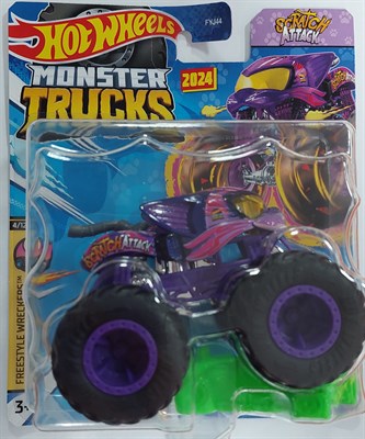 Машинка Hot Wheels  (Monster Trucks) Scratch Attack, HTM28-LA10 - фото 24824