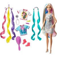 Кукла Barbie Радужные волосы, GHN04