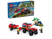 Конструктор LEGO® City 60412 Внедорожная пожарная машина с лодкой