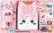 Кукла Na! Na! Na! Surprise 3-in-1  Backpack Bedroom Series 3 Playset- Pink Kitty 585589 - фото 21027